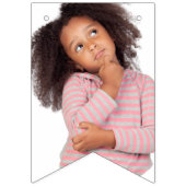 自分の写真にハッピーバースデーを作成する バンティングフラッグ (第1の旗)