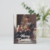 自分の写真のカスタムクリスマスを作成 シーズンカード (スタンド正面)