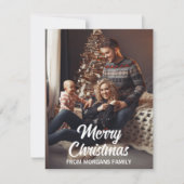 自分の写真のカスタムクリスマスを作成 シーズンカード (正面)