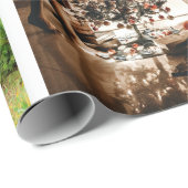 自分の写真のカスタムクリスマスコラージュを作成 ラッピングペーパー (ロールコーナー)