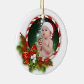 自分の写真のクリスマスオーナメントを追加 セラミックオーナメント (右)