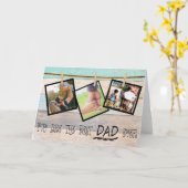 自分の写真のコラージュカードを作成します。<bpt i="2"/>父の日<ept i="3"/> カード (黄色い花)