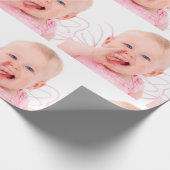 自分の写真のパーソナライズされたクリスマスを作成 ラッピングペーパー (角)