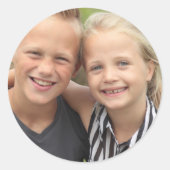 自分の写真の作成 ラウンドシール (正面)