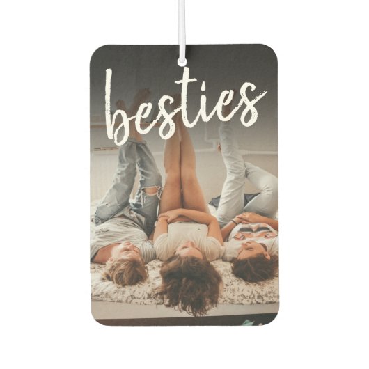 自分の写真の友だちを追加 カーエアーフレッシュナー (正面)