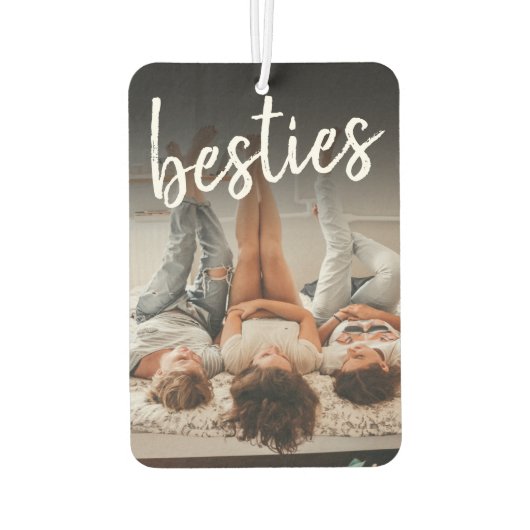 自分の写真の友だちを追加 カーエアーフレッシュナー (裏面)