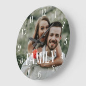 自分の写真の大きなカスタム時計を追加 ラージ壁時計 (傾斜)