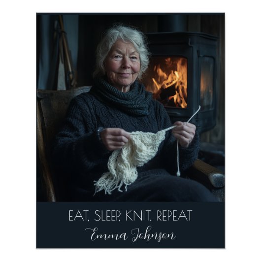 自分の写真の文字と名前の作成 ポスター (正面)