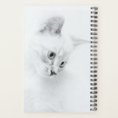 自分の写真の猫名を追加パーソナライズされたする プランナー手帳 (裏面)