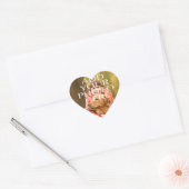 自分の写真の追加カスタムパーソナライズされた ハートシール (封筒)