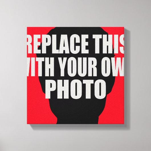 自分の写真の追加/アップロード キャンバスプリント (正面)