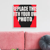 自分の写真の追加/アップロード キャンバスプリント (インサイチュ (リビング))