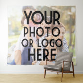 自分の写真または会社のロゴを追カスタム加する裁ち落とし タペストリー (インサイチュ(横))