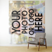 自分の写真または会社のロゴを追カスタム加する裁ち落とし タペストリー (インサイチュ)