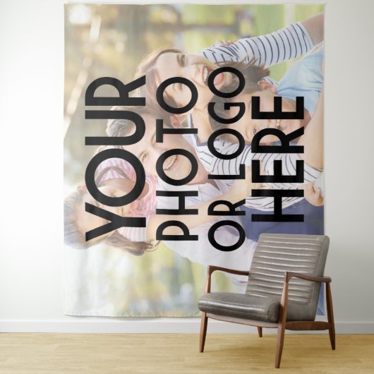 自分の写真または会社のロゴを追カスタム加する裁ち落とし タペストリー (インサイチュ)