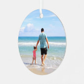 自分の写真または文字の追加 メタルオーナメント (正面左)