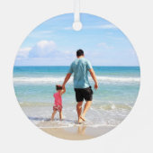 自分の写真または文字の追加 メタルオーナメント (裏面)