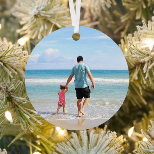 自分の写真または文字の追加 メタルオーナメント (インサイチュ)