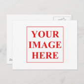 自分の写真または画像を追加する ポストカード (正面/裏面)