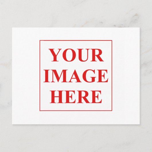 自分の写真または画像を追加する ポストカード (正面)