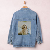 自分の写真やアートワークを追加パーソナライズされたする デニムジャケット (ハンガー)