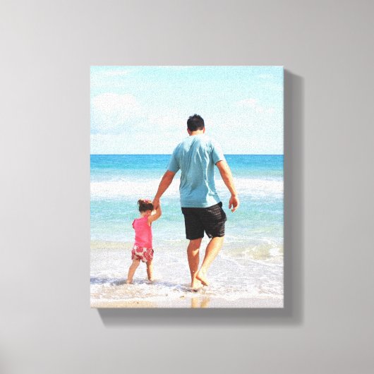 自分の写真や文字の追加 キャンバスプリント (正面)