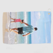 自分の写真や文字の追加 ゴルフタオル (横)