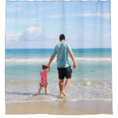 自分の写真や文字の追加 シャワーカーテン (正面)