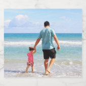 自分の写真や文字の追加 スパークリングワインラベル (シングルラベル)