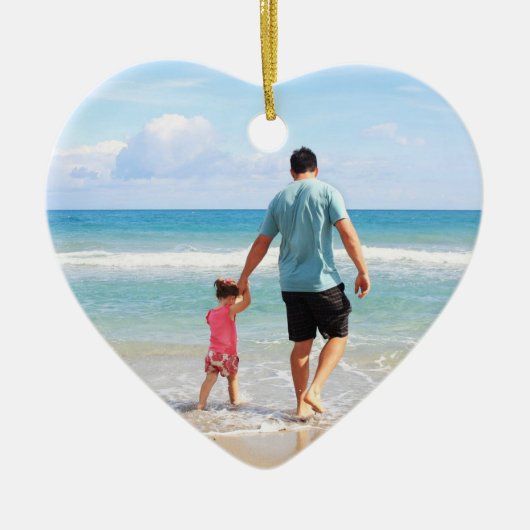 自分の写真や文字の追加 セラミックオーナメント (正面)