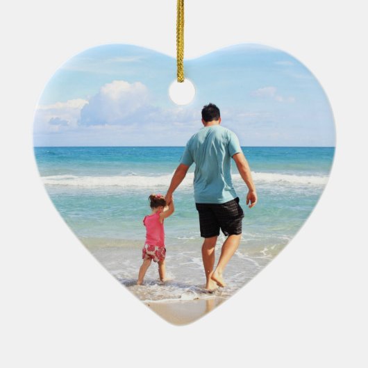 自分の写真や文字の追加 セラミックオーナメント (裏面)