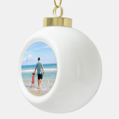 自分の写真や文字の追加 セラミックボールオーナメント (右)