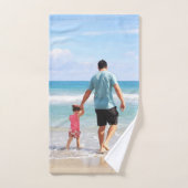 自分の写真や文字の追加 バスタオルセット (ハンドタオル)