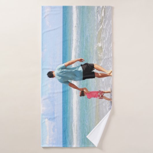 自分の写真や文字の追加 バスタオル (バスタオル)