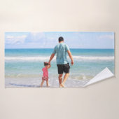 自分の写真や文字の追加 バスタオル (バスタオル)