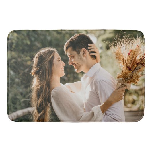 自分の写真や文字の追加 バスマット (正面)