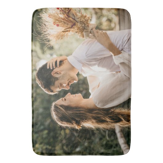 自分の写真や文字の追加 バスマット (正面縦)