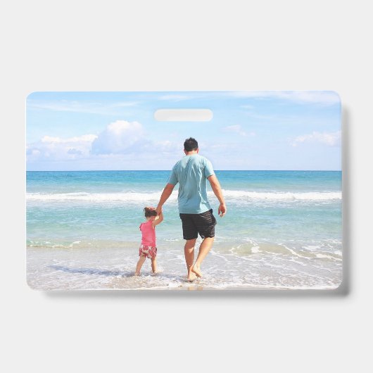 自分の写真や文字の追加 バッジ (正面)