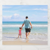 自分の写真や文字の追加 ビールラベル (シングルラベル)