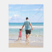 自分の写真や文字の追加 フリースブランケット (正面)