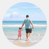 自分の写真や文字の追加 ラウンドシール (正面)