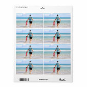 自分の写真や文字の追加 ラベル (フルシート)