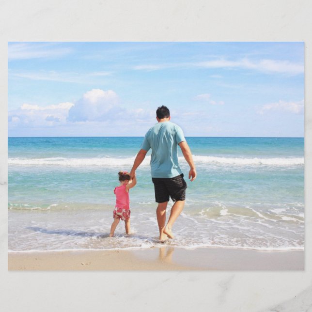 自分の写真や文字の追加 レターヘッド (正面)