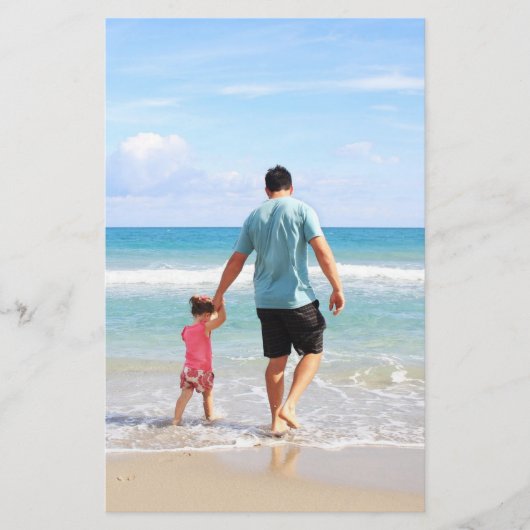 自分の写真や文字の追加 便箋 (正面)