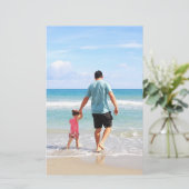 自分の写真や文字の追加 便箋 (スタンド正面)