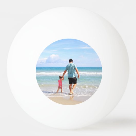 自分の写真や文字の追加 卓球ボール (正面)