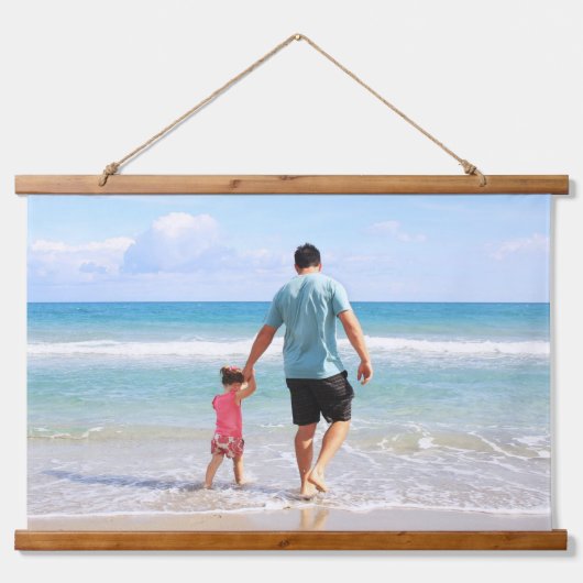 自分の写真や文字の追加 吊り下げ型タペストリー (正面)