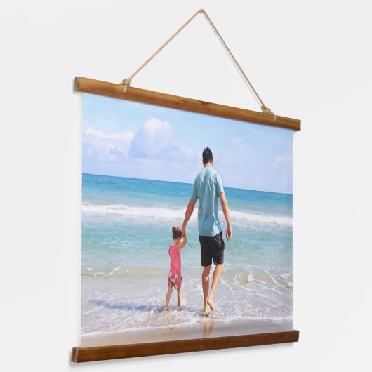 自分の写真や文字の追加 吊り下げ型タペストリー (傾斜あり)