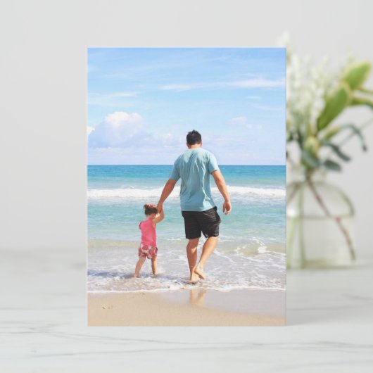 自分の写真や文字の追加 招待状 (スタンド正面)