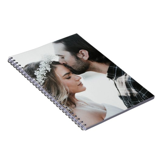 自分の写真をカスタム両面に追加 ノートブック (右側)